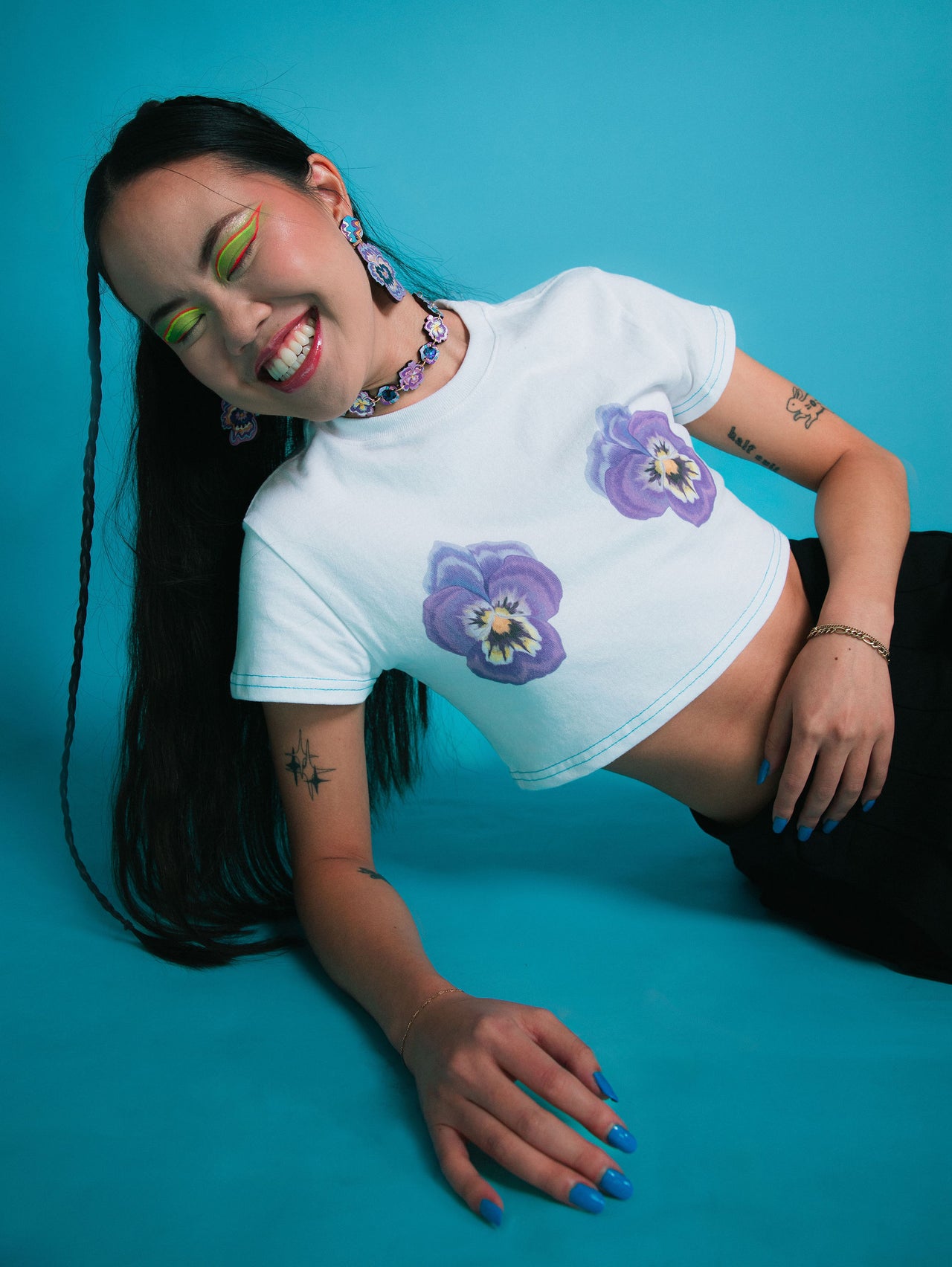 Pansy Popstar Cropped Tee