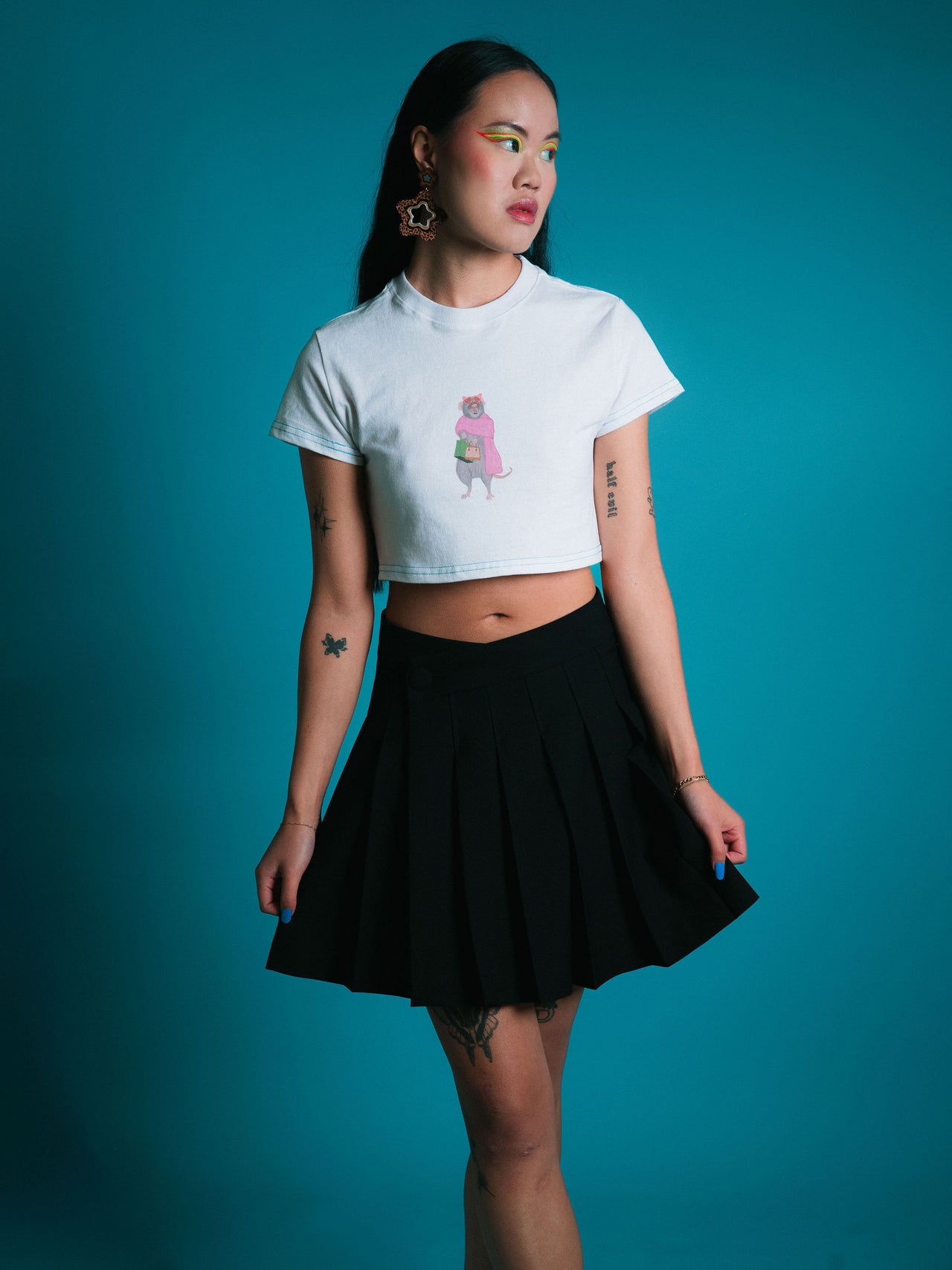 Uptown Rat Cropped Tee