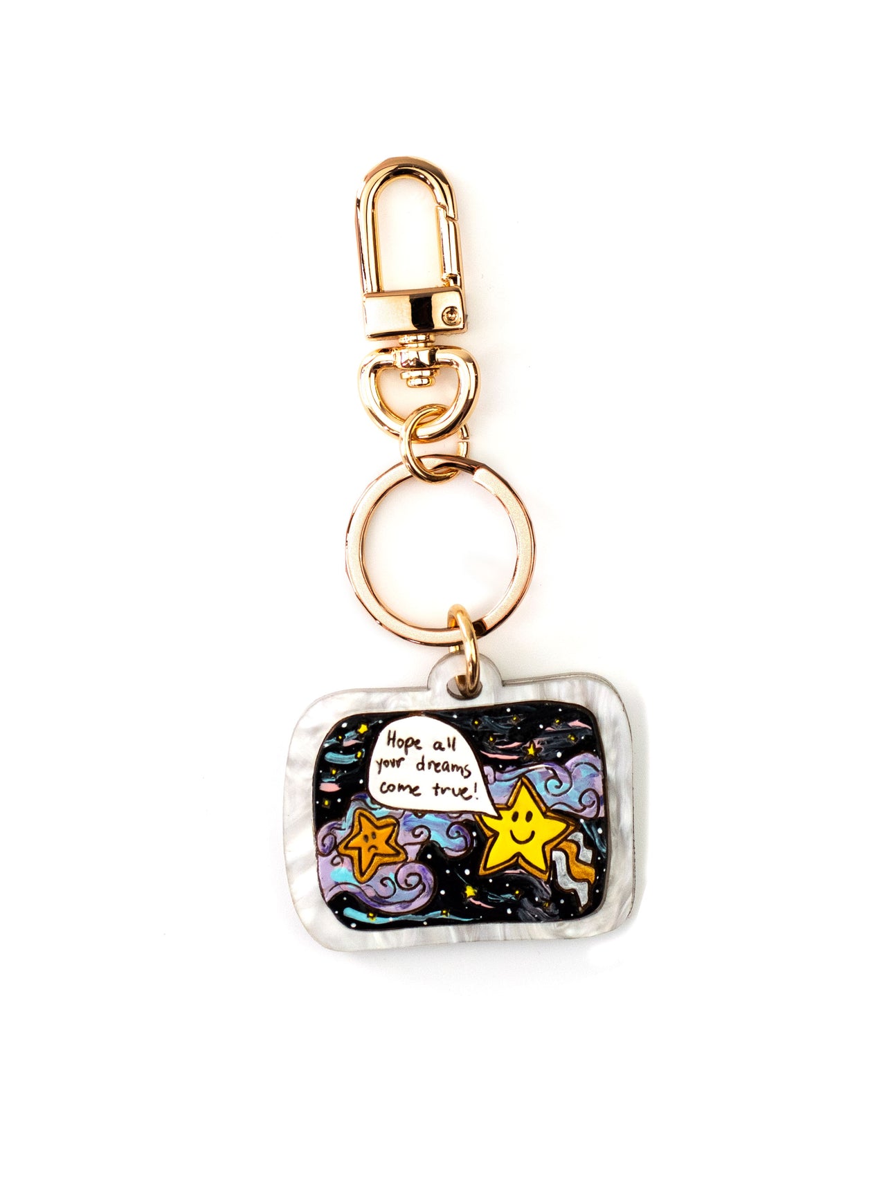 "Hope all your dreams come true" Bag Charm